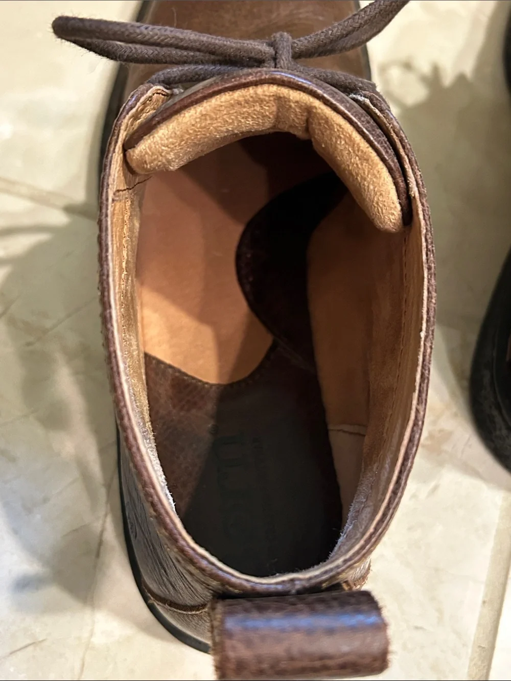 Born Brown Leather Chukka Boots with Lace-Up